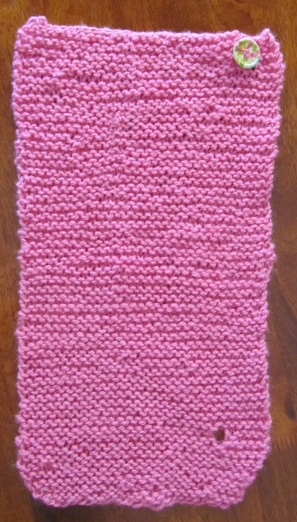 My daughter's completed neck warmer.